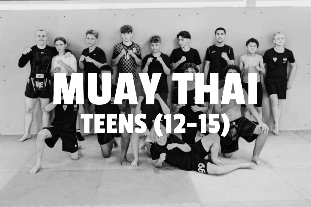 Foto af Muay Thai Teens hold deltagere
